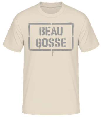 Beau Gosse Argot Français Joli - T-shirt standard Homme - Crème - Devant