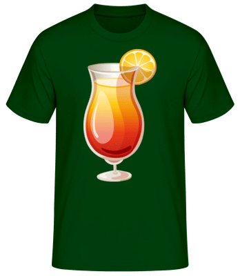Cocktail Sex On The Beach - Männer Basic T-Shirt - Flaschengrün - Vorne