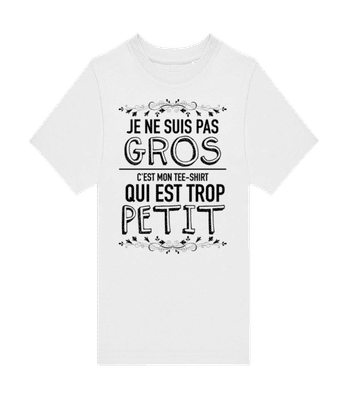 Je Ne Suis Pas Gros - T-shirt homme B&C - Blanc - Devant