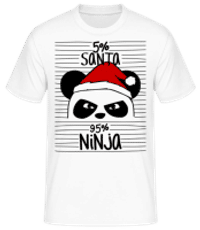 Santa Ninja Panda - T-shirt standard Homme - Blanc - Devant