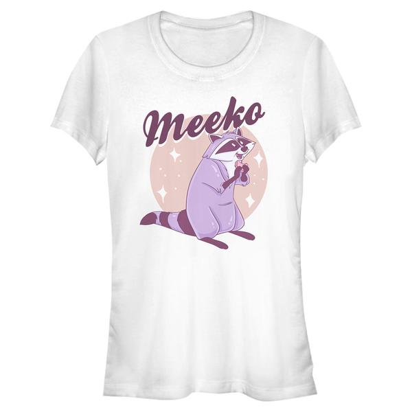 Preview: Disney - Pocahontas - Meeko Pastel - Women's T-Shirt - White - Front