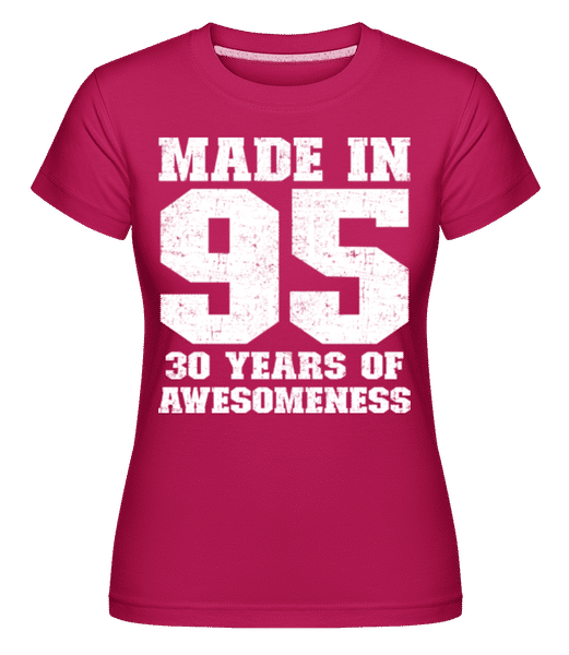 Preview: 30 Years Of Awesomeness -  Shirtinator Women's T-Shirt - Magenta - Front