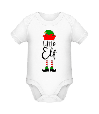 Little Elf - Body ecológico para bebé - Blanco - delante