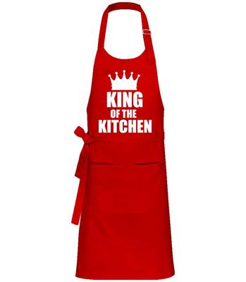King Of the Kitchen - Professional Apron - Red - Front