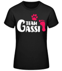 Team Gassi - Frauen Basic T-Shirt - Schwarz - Vorne
