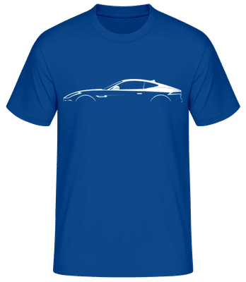 'Jaguar F-Type' Silhouette - Männer Basic T-Shirt - Royalblau - Vorne