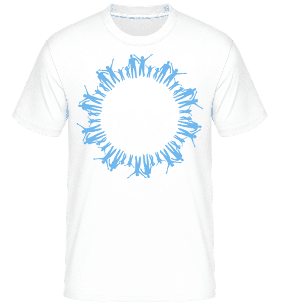 Aperçu: Cercle De Personnes -  T-Shirt Shirtinator homme - Blanc - Devant