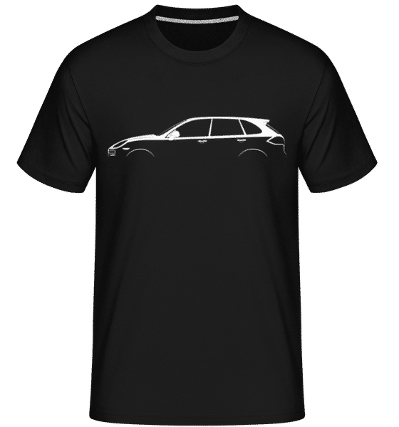 Aperçu: 'Porsche Cayenne 958' Silhouette -  T-Shirt Shirtinator homme - Noir - Devant