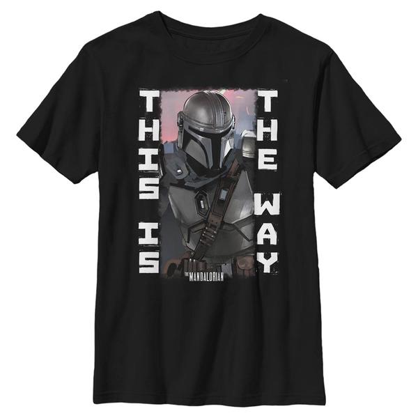 Aperçu: Star Wars - The Mandalorian - Mando Blaster Battle - Enfant T-shirt - Noir - Devant