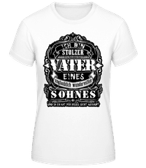 Ich Bin Stolzer Vater Schwarz · Frauen T-Shirt B&C