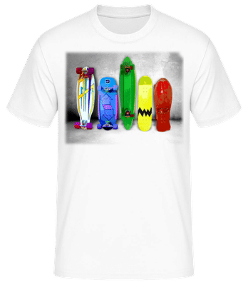 Crazy Boards - Men's Basic T-Shirt - White - Front
