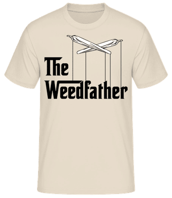 The Weedfather - Pánské basic tričko - Krémová - Napřed