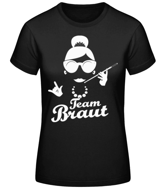 Vorschau: Team Braut - Frauen Basic T-Shirt - Schwarz - Vorne