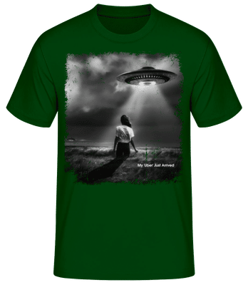 My 'Uber' Just Arrived - T-shirt standard Homme - Vert bouteille - Devant