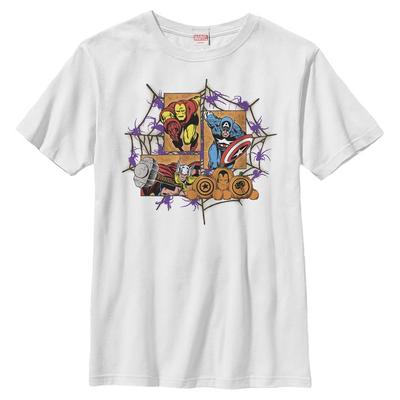 Marvel - Avengers - Group Shot Spooky friends - Halloween - Niños Camiseta - Blanco - delante