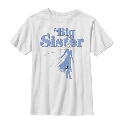 Disney - La Reine des neiges - Elsa Big Sister - Family - Enfant T-shirt - Blanc - Devant