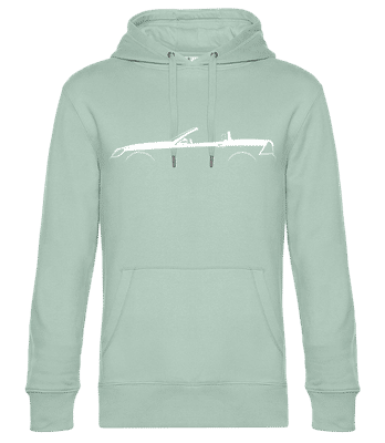 'Mercedes-Benz SLK R170' Silhouette - Pánska štandardná mikina s kapucňou - Mätová zelená - Predné