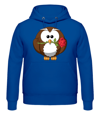 Valentine's Day Owl - Men's Hoodie - Royal blue - Front