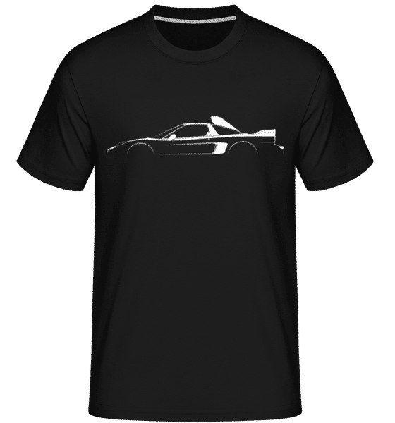 Aperçu: 'Honda NSX-R GT' Silhouette -  T-Shirt Shirtinator homme - Noir - Devant