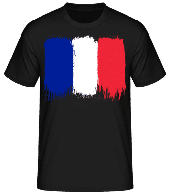 Country Flag France - Men's Basic T-Shirt - Black - Front