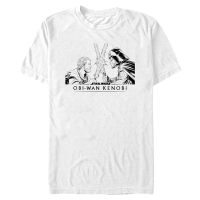 Star Wars - Obi-Wan Kenobi - Obi-Wan Kenobi & Darth Vader Obi Clash - Männer T-Shirt - Weiß - Vorne