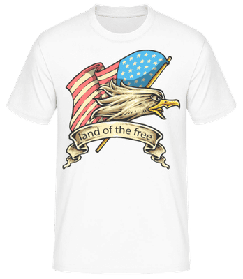 American Eagle - Pánské basic tričko - Bílá - Napřed