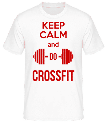 Keep Calm And Do Crossfit - Männer Basic T-Shirt - Weiß - Vorne