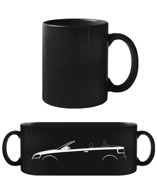 Aperçu: 'Audi A3 Cabriolet (8P)' Silhouette - Tasse Noire - Noir - Devant