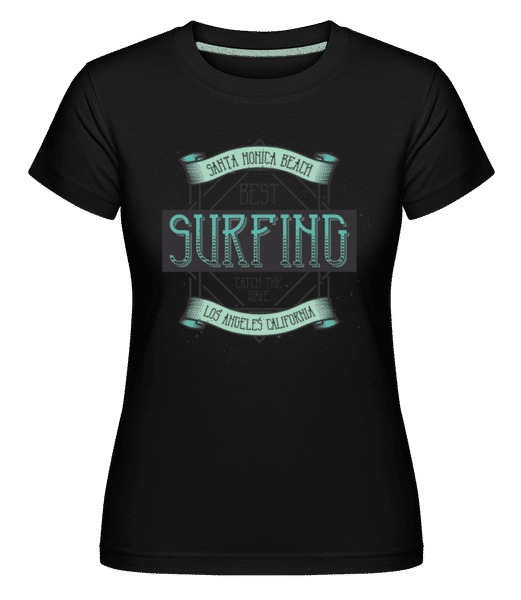 Aperçu: Best Surfing -  T-shirt Shirtinator femme - Noir - Devant