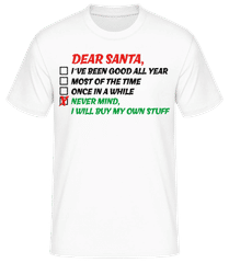 Dear Santa · Männer Basic T-Shirt