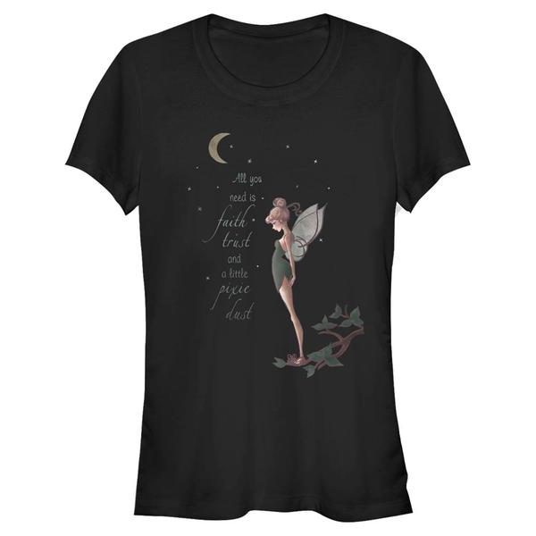 Aperçu: Disney - Peter Pan - Tinker Bell Tink Fall - Femme T-shirt - Noir - Devant