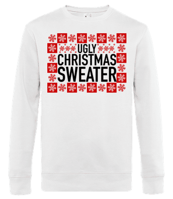 Ugly Christmas Sweater - Sudadera estándar para hombre - Blanco - delante