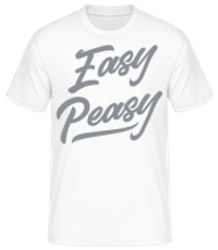 Easy Peasy - Männer Basic T-Shirt - Weiß - Vorne