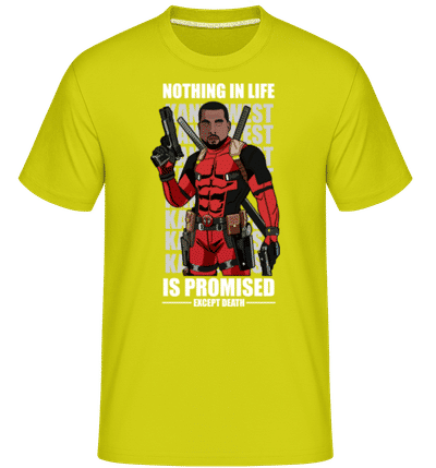 Kanye West Deadpool -  Shirtinator Men's T-Shirt - Lime - Front