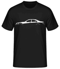 'Mercedes S W221' Silhouette · Pánske basic tričko
