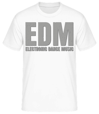 EDM Electronic Dance Music - T-shirt standard Homme - Blanc - Devant