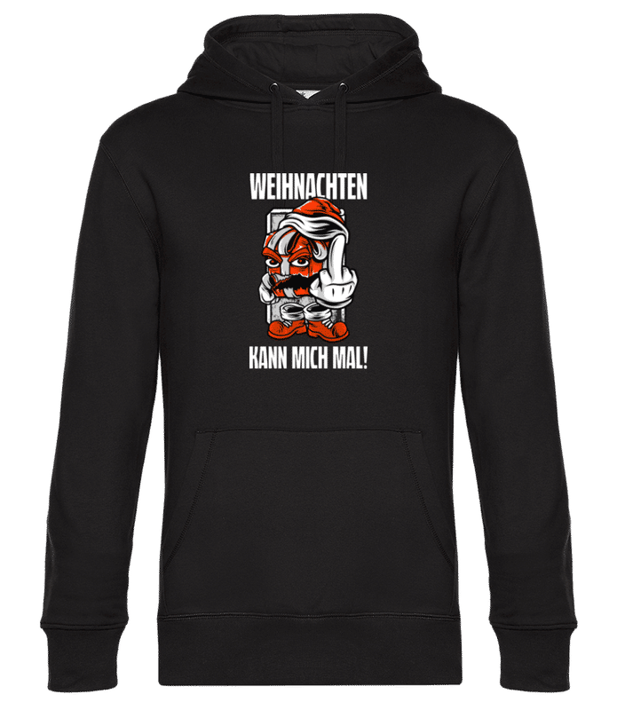 Vorschau: Weihnachten Kann Mich Mal - Unisex Premium Hoodie - Schwarz - Vorne