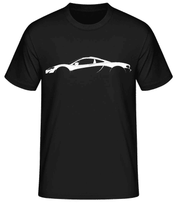 'McLaren P1' Silhouette - Pánské basic tričko - Černá - Napřed