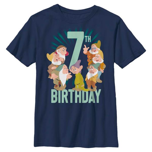 Disney - Blanche-Neige et les Sept Nains - Photo de groupe Dwarves Seventh Bday - Enfant T-shirt