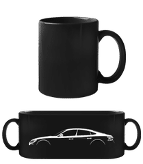 'Audi e-Tron GT' Silhouette · Schwarze Tasse