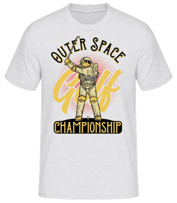 Space Golf Championship - Men's Basic T-Shirt - Heather grey - Front