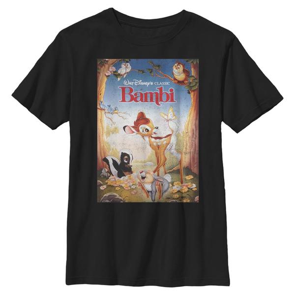 Preview: Disney - Bambi - Bambi Beautiful Friendships - Kids T-Shirt - Black - Front