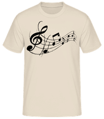 Notes de musique noires 1 · T-shirt standard Homme