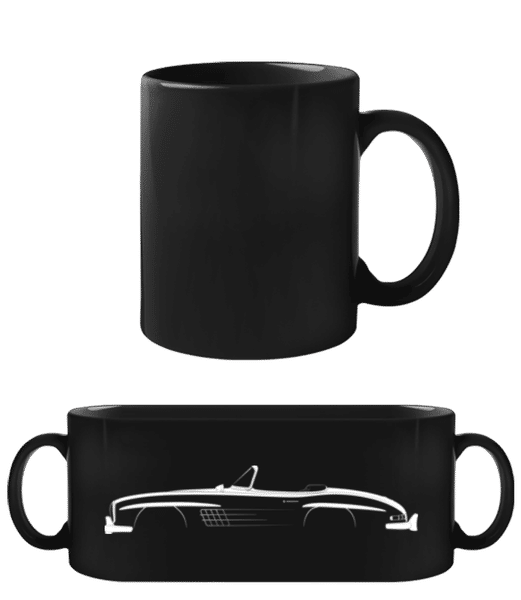 Aperçu: 'Mercedes 300 SL Roadster' Silhouette - Tasse Noire - Noir - Devant