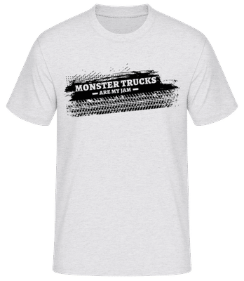 Monster Truck Tire Track - Men's Basic T-Shirt - Heather grey - Front