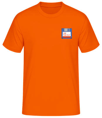I'm This Old Floppy Disc - T-shirt homme B&C - Orange - Devant