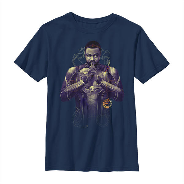 Aperçu: Marvel - Eternals - Phastos Purple - Enfant T-shirt - Bleu marine - Devant