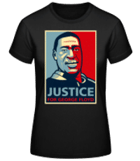 Justice For George Floyd - T-shirt standard Femme - Noir - Devant