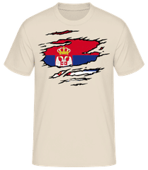 Roztrhnutá vlajka Srbska · Pánske basic tričko