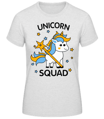 Unicorn Squad - T-shirt standard Femme - Gris chiné - Devant
